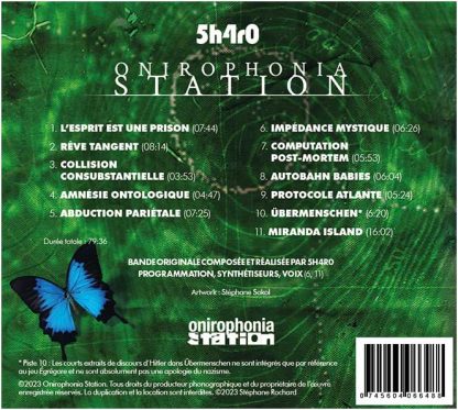 5h4r0 - Onirophonia Station CD - Arrière